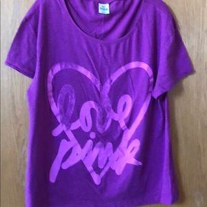 Pink Victoria’s Secret large purple top